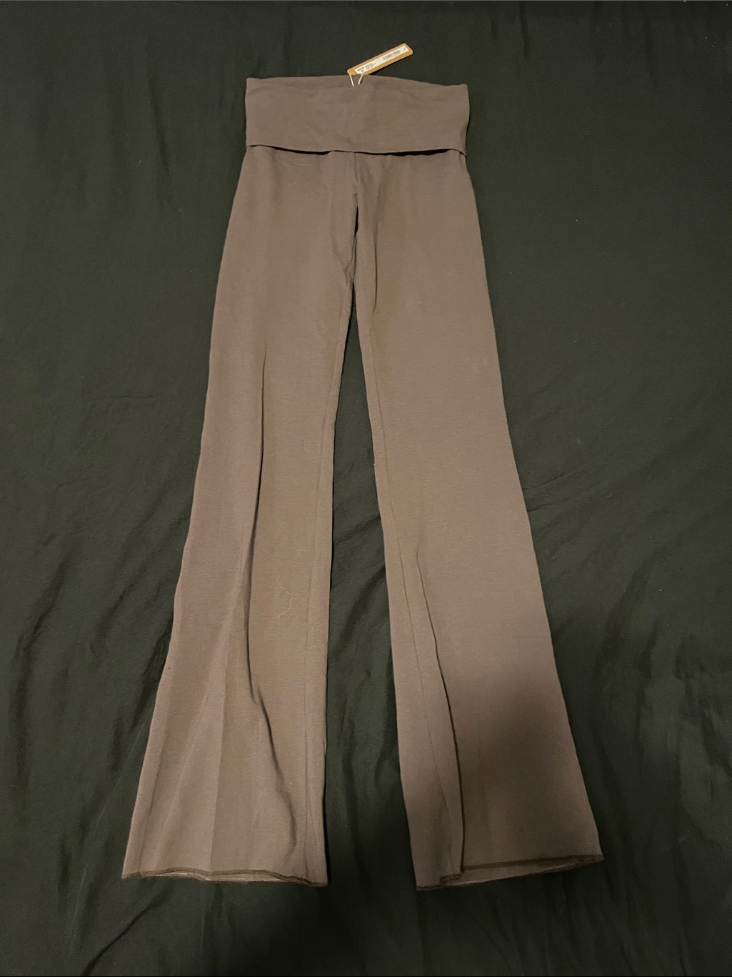 Iron Cotton Jersey Fold Over Pants